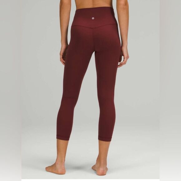 Lululemon align high rise crop red merlot size 8 - Picture 2 of 6